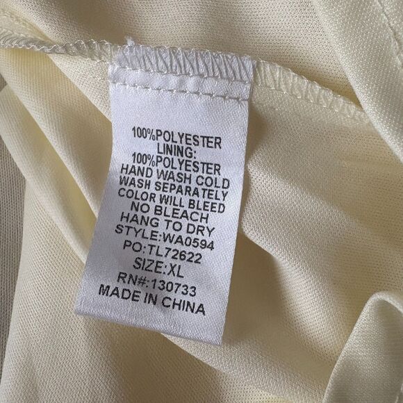 Umgee Ivory Leopard Burnout Blouse Textured Puff Sleeve Ruffle Tunic Top Size XL - Picture 5 of 5